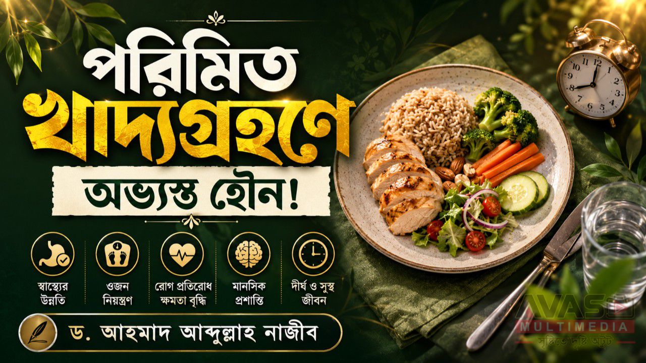 পরিমিত খাদ্যগ্রহণে অভ্যস্ত হৌন! -ড. আহমাদ আব্দুল্লাহ নাজীব