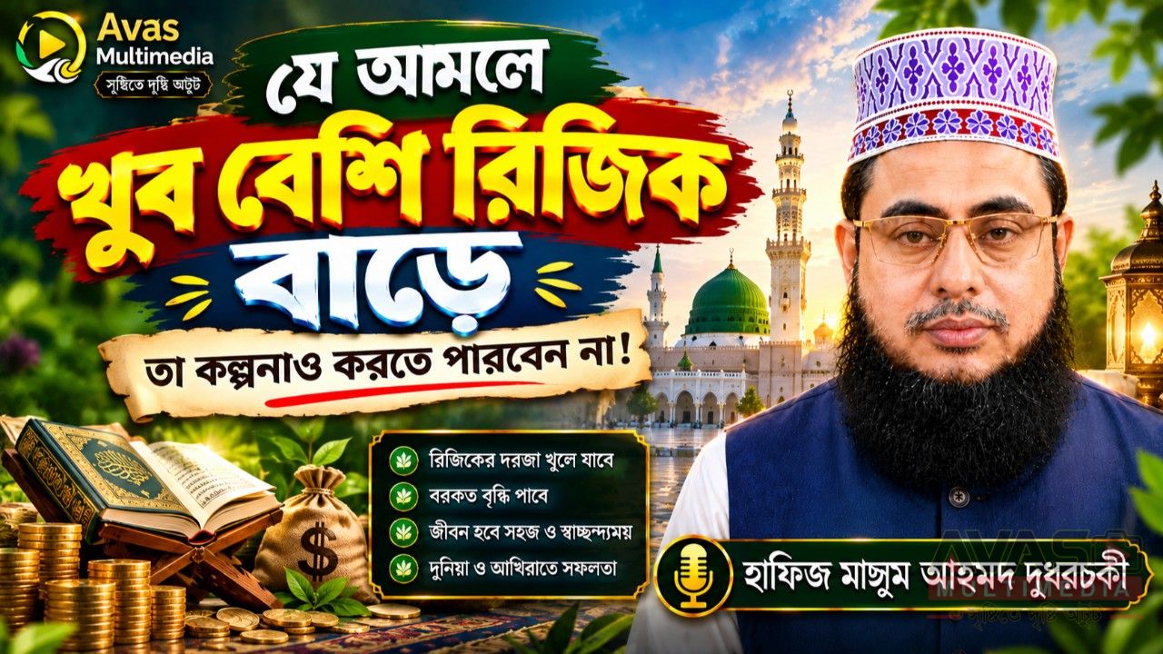 যে আমলে খুব বেশি রিজিক বাড়ে তা কল্পনাও করতে পারবেন না! হাফিজ মাছুম আহমদ দুধরচকী